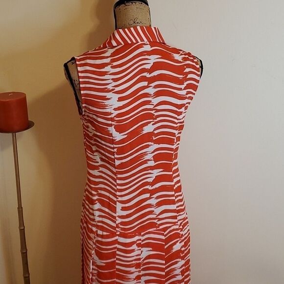Cabi drop waist brushstroke midi dress size XS - Picture 6 of 12